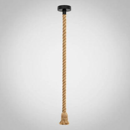 Lámpara De Techo Cuerda Yute 83cm Rustica Vintage E27