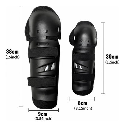 Set Rodilleras Y Coderas Protectoras Para Moto Bicicleta