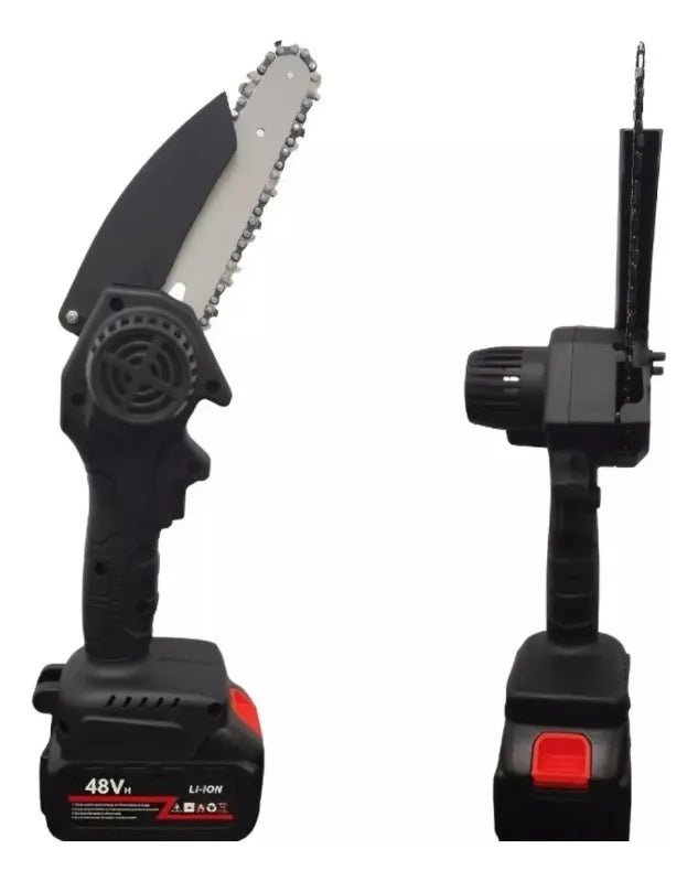 Mini Motosierra Inalambrica Portatil 6' Con 2 Baterías recargables