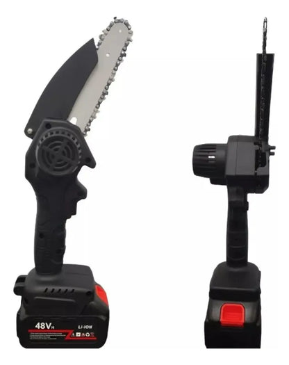 Mini Motosierra Inalambrica Portatil 6' Con 2 Baterías recargables