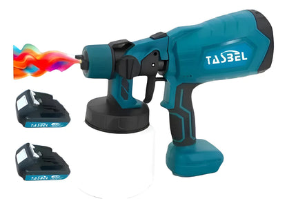 Pistola De Pulverización Inalambrica 98v 1000ml + 2 Baterias Azul Petróleo
