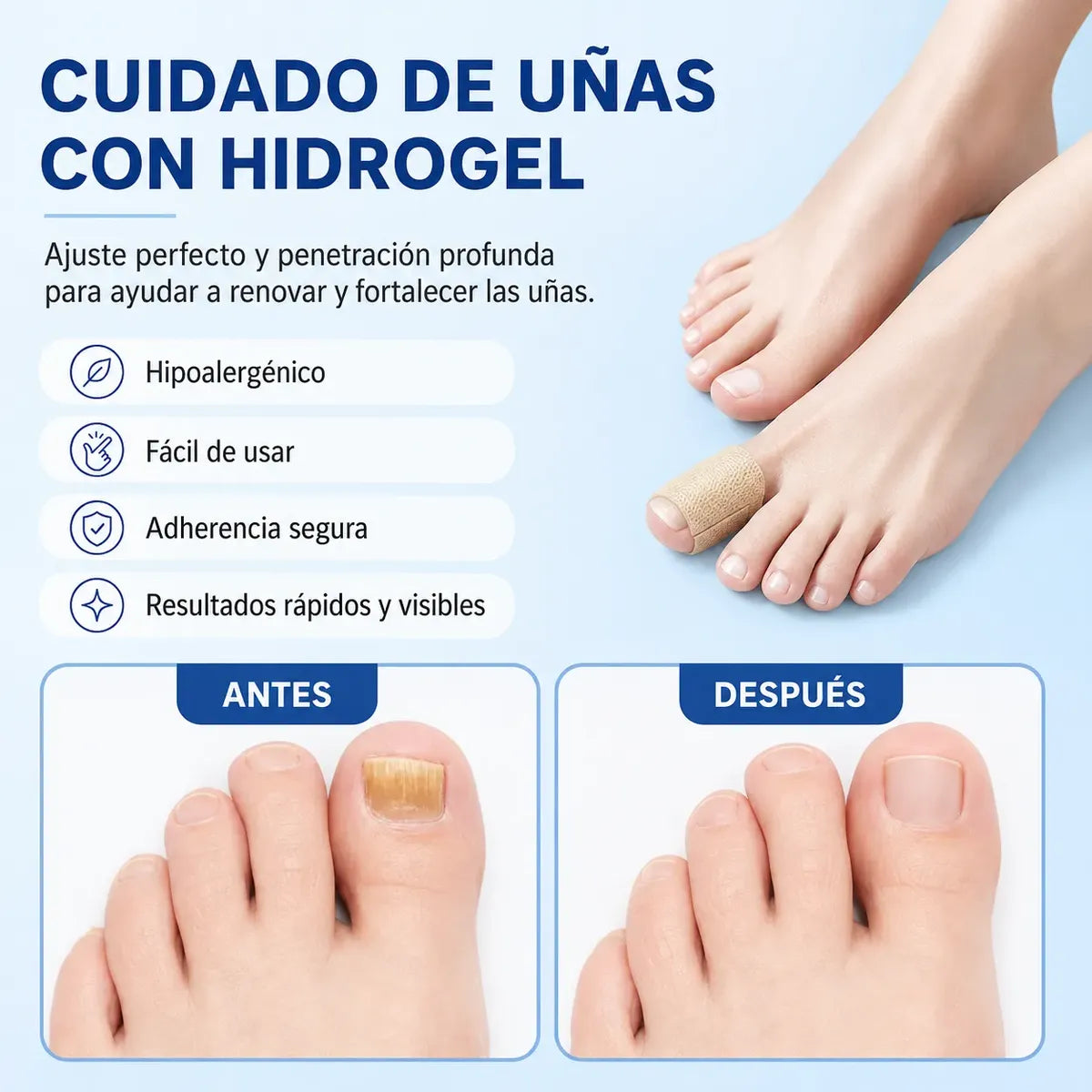 Parches Para Hongos Uñas Tratamiento Reparador Nocturno 21un