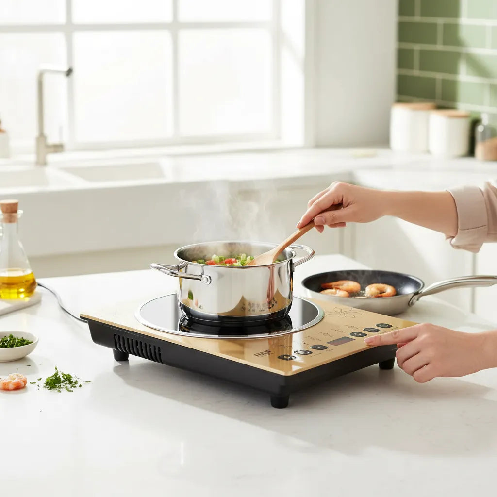 Cocina Encimera De Inducción Eléctrica 1 Plato 2000w Raf