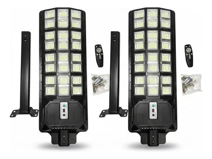 Pack X2 Foco Solar Led 2000w + Soporte Y Control Osmao