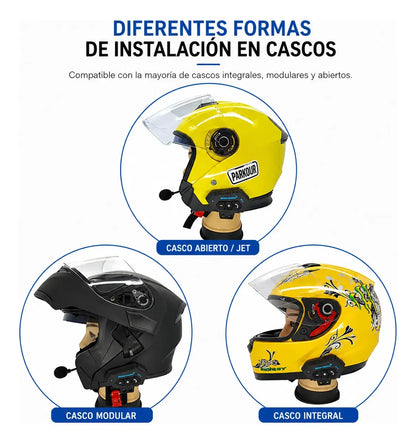 Intercomunicador Bluetooth Para Casco Moto Manos Libres Bt12