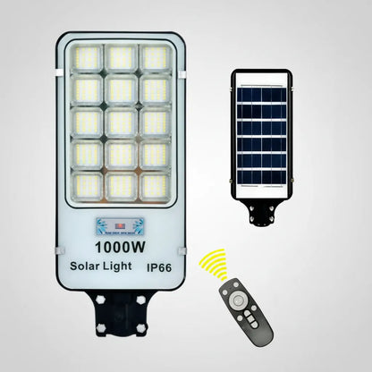 Pack X3 Focos Solares 1000w Potentes Foco Exterior Led Carca Carcasa Negro Luz Blanco Frío