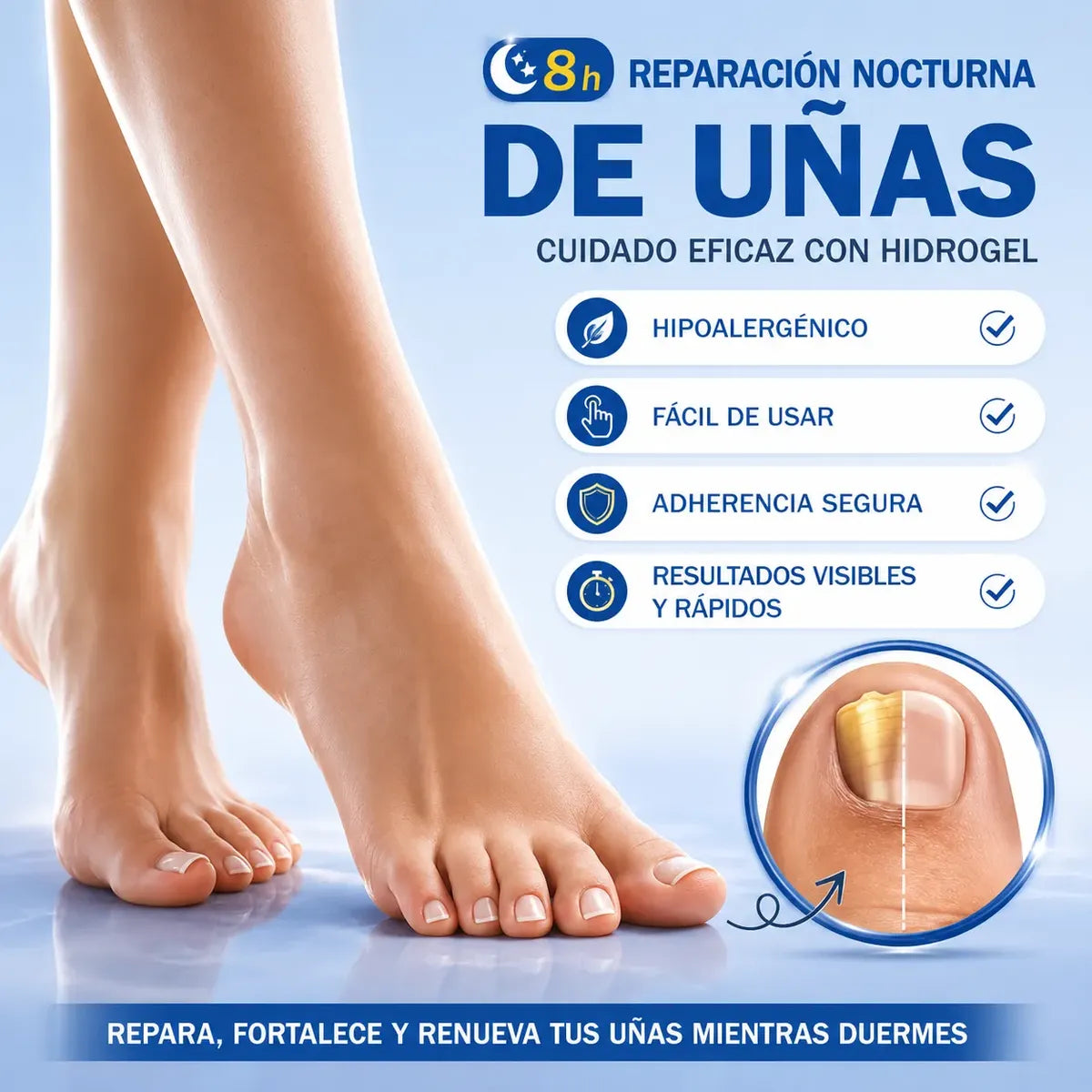 Parches Para Hongos Uñas Tratamiento Reparador Nocturno 21un