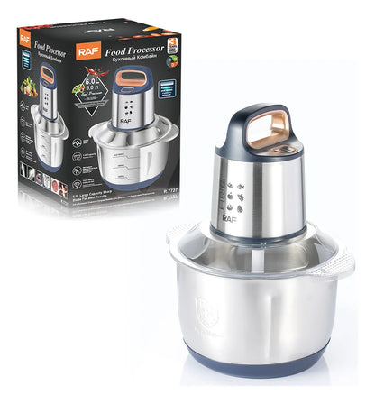 Procesador Picadora De Carne Y Verduras 5 Litros 500w Raf