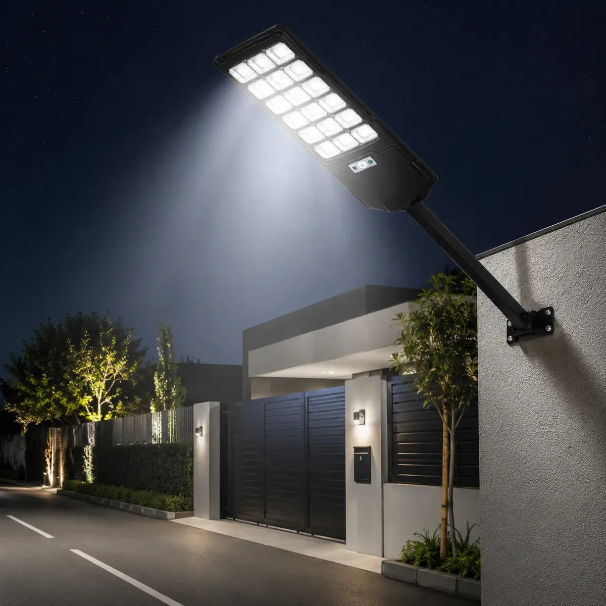 Foco Solar Led 1600w Lámpara Control Remoto Exterior Público