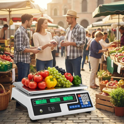 Balanza Digital Comercial 40kg Pesa Calculadora De Precio