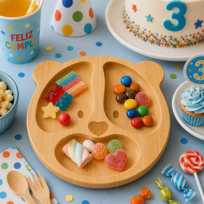 Tabla De Picar Forma Oso Bandeja Comida Niño Fiesta Infantil