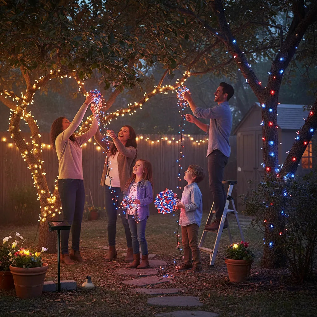 Pack X6 Guirnalda De Luces Fiestas Patrias 20m Decoración