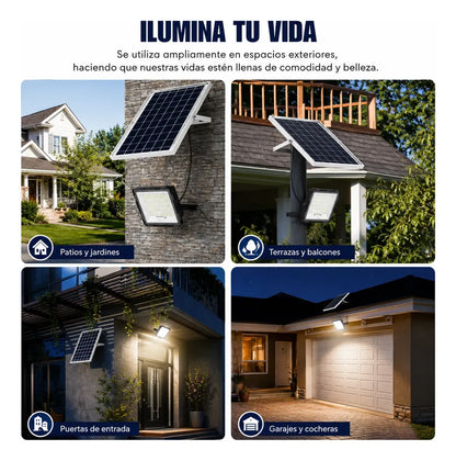 Foco Led Solar 2000w Jortan Reflector Exterior Potente