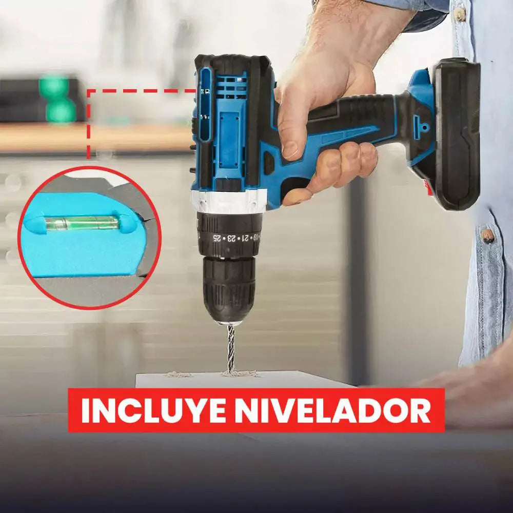 Set Herramientas Inalámbricas Tasbel Taladro Y Esmeril