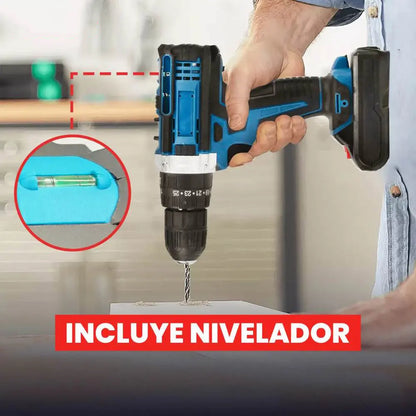 Set Herramientas Inalámbricas Tasbel Taladro Y Esmeril