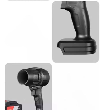 Soplador De Aire Para Barrer Hojas Secas O Secar Autos Negro