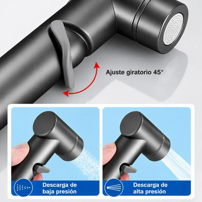 Ducha Higiénica Wc Bidet De Mano Con Manguera Espiral Baño