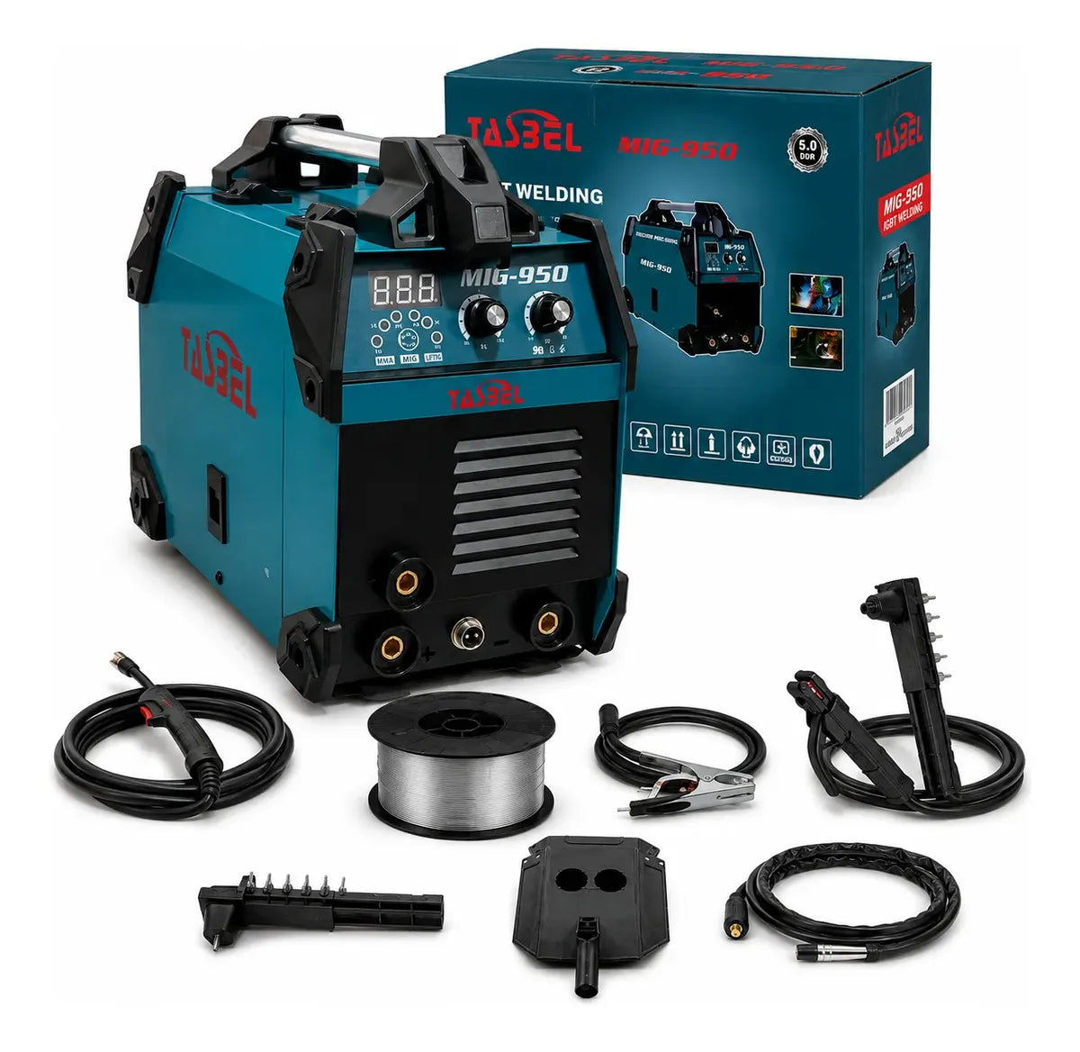 Soldadora Inverter Mig 950 Mma Flux 3 En 1 Sin Gas Tasbel