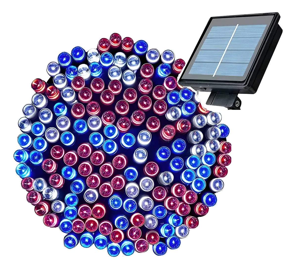 pack x5 Luces Guirnalda Solar 10 Metros Fiestas Patrias Chile