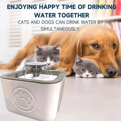 Fuente Bebedero Blanco Para Mascotas Agua Fresca 2.5 L Para Perro Y Gato
