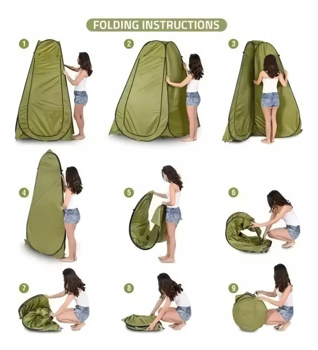 Carpa Caseta Baño Vestidor Portátil Camping Outdoor Trekking