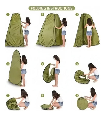 Carpa Caseta Baño Vestidor Portátil Camping Outdoor Trekking