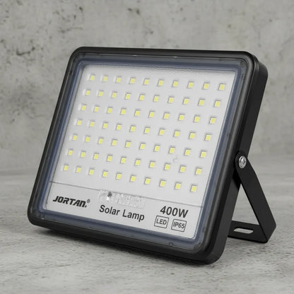 Foco Led Solar Reflector Con Panel 600w Jortan Exterior