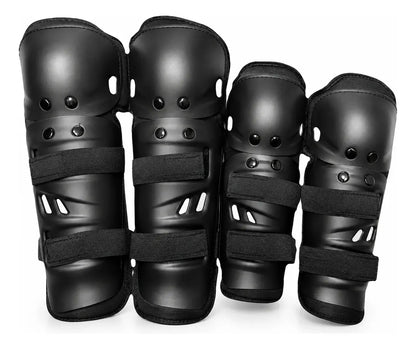 Set Rodilleras Y Coderas Protectoras Para Moto Bicicleta