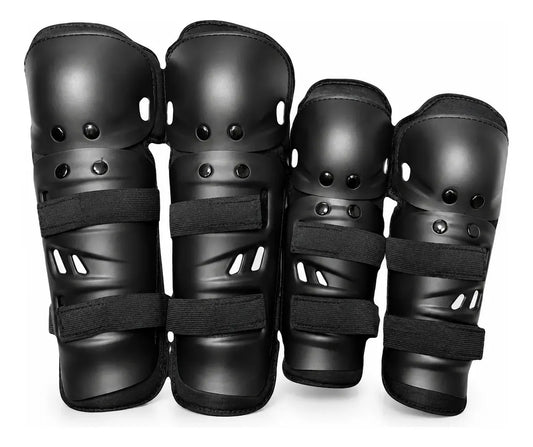 Set Rodilleras Y Coderas Protectoras Para Moto Bicicleta