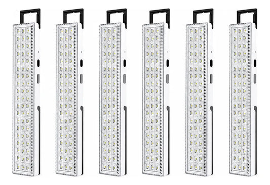 Pack 6 Focos Luz Emergencia 90 Led Recargable Alta Potencia