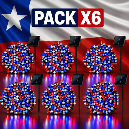 Pack X6 Guirnalda De Luces Fiestas Patrias 20m Decoración
