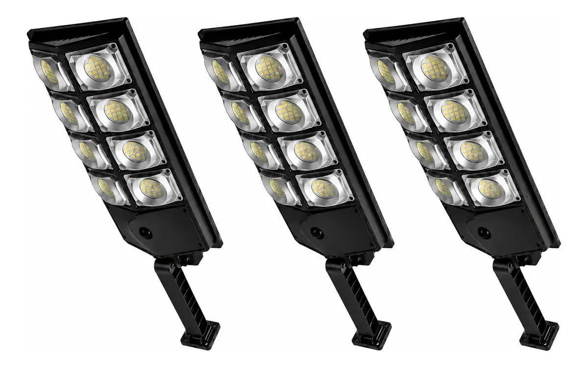Pack X3 Foco Solar Led 400w Exterior Foco Impermeable