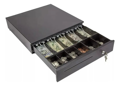 Caja Gaveta Dinero Electronica, Color Negra De 5 Puesto