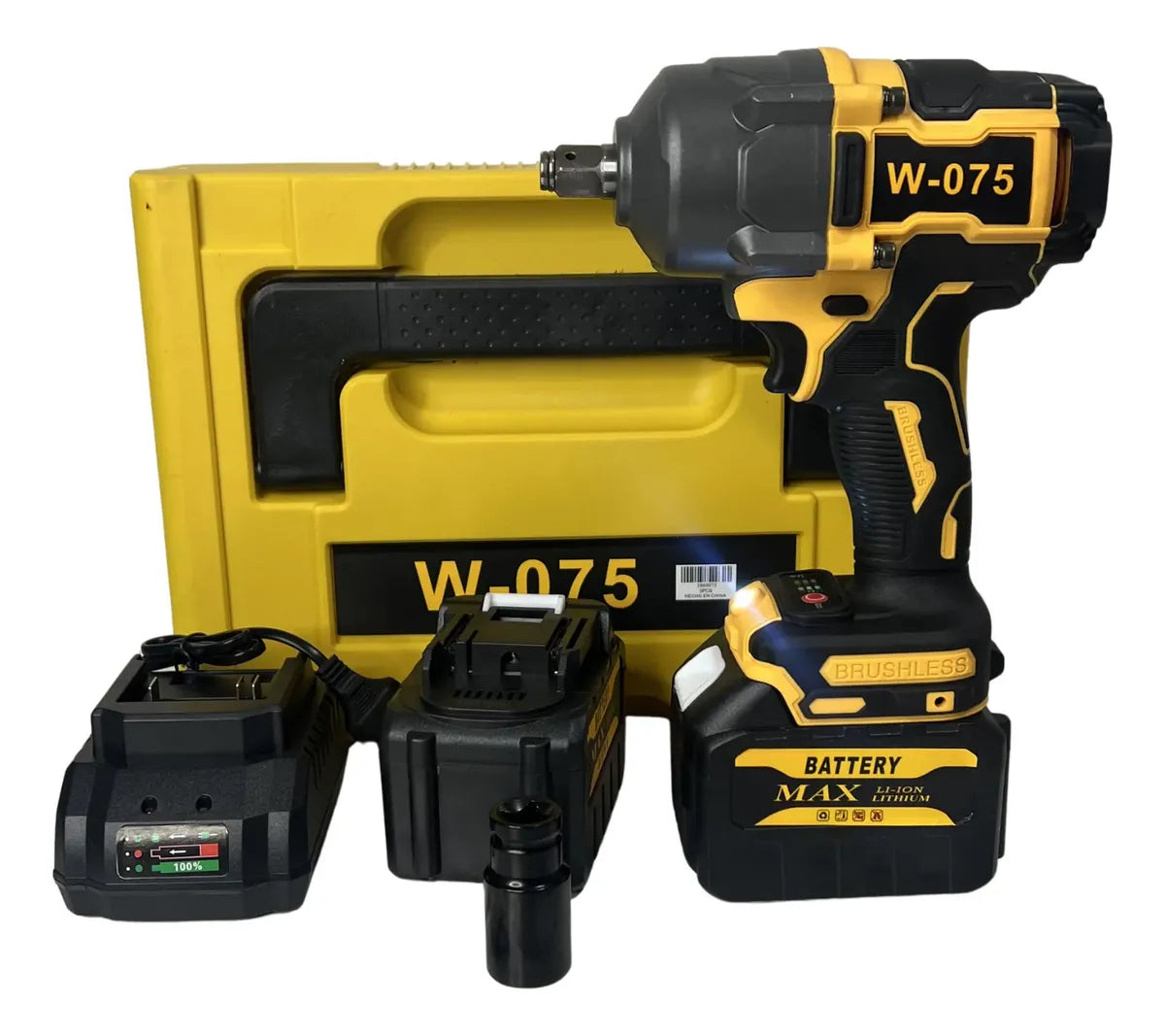 Llave De Impacto Inalámbrica Profesional 1500nm + 2 Baterías