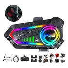Intercomunicador Bluetooth Para Casco Moto 1000mah Ip56 Luz