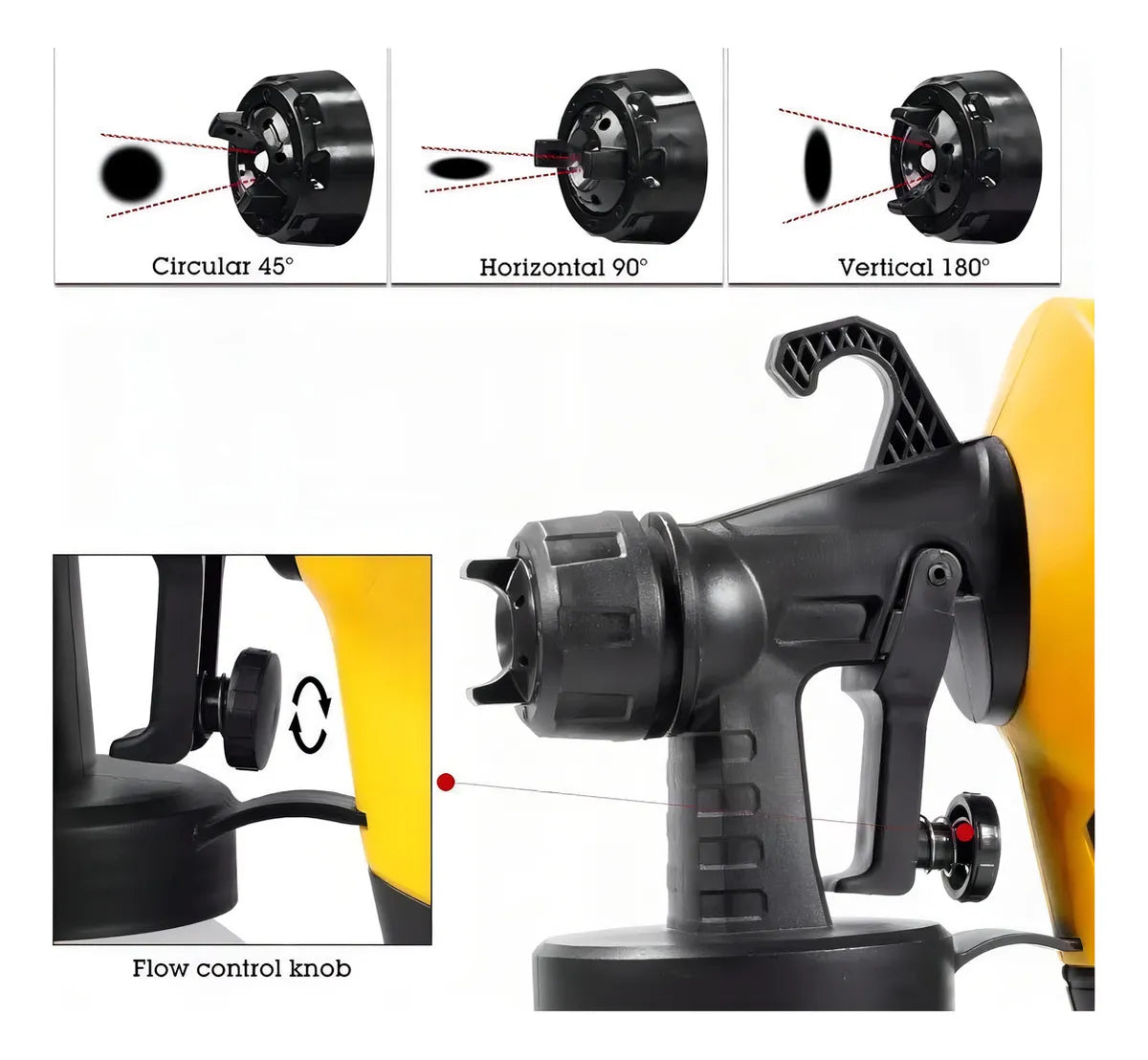 Pistola Pintar Electrico 400w 800ml 220v Accesorios