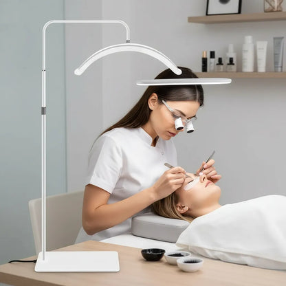 Lampara Led Media Luna Estética Para Pestañas Cejas Cutis, Negra, Rosada,Blanca