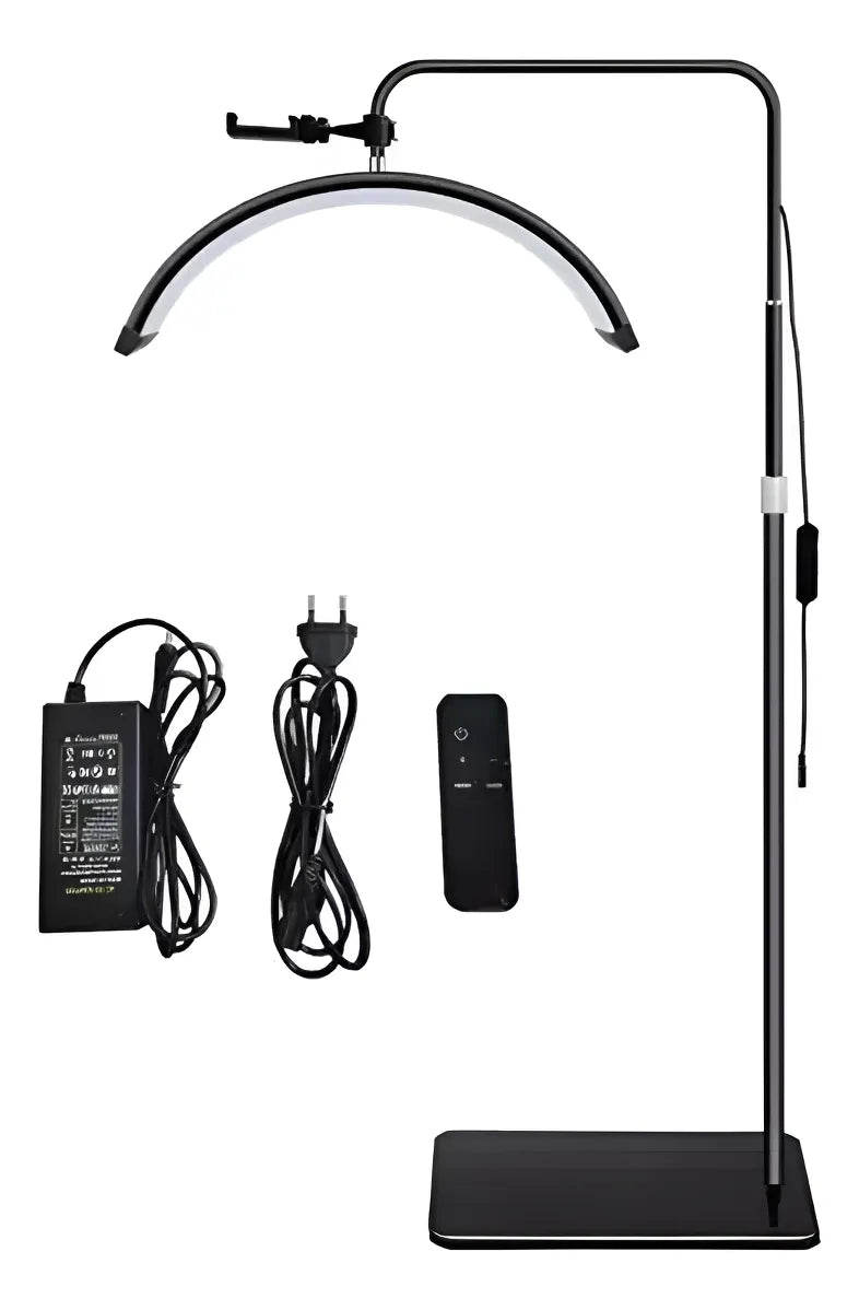 Lampara Led Media Luna Estética Para Pestañas Cejas Cutis, Negra, Rosada,Blanca
