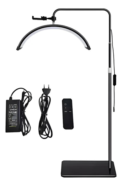 Lampara Led Media Luna Estética Para Pestañas Cejas Cutis, Negra, Rosada,Blanca