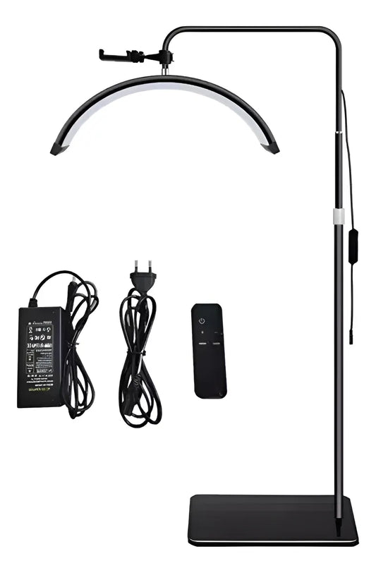Lampara Led Media Luna Estética Para Pestañas Cejas Cutis, Negra, Rosada,Blanca