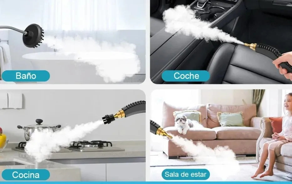 Limpiador De Vapor A Presión De Alta Temperatura De 2500w Color Blanco