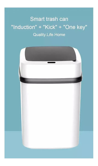 Bote De Basura Inteligente Con Sensor, Basurero inteligente, Papelera Automatica