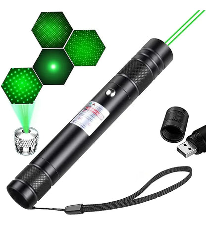Puntero Laser Verde Astronómico Largo Alcance Recargable