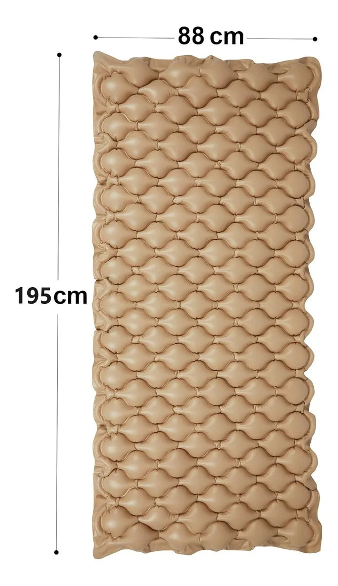 Colchón Antiescara Medihome Ca-001 Con Motor Blunding 1 Plaza Color Beige Color Beige Claro