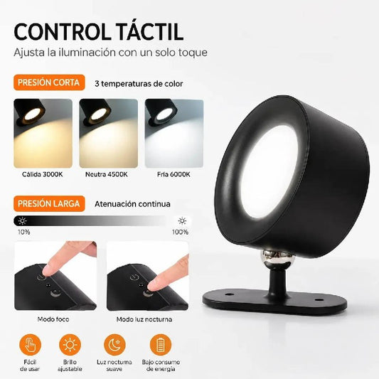 Lámpara Aplique Led Inalámbrica 3 Tonos Con Control Remoto