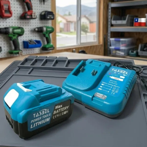 Kit De Batería De Litio Recargable Tasbel Con Cargador