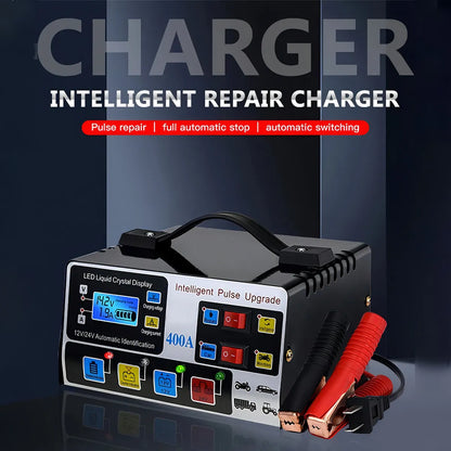Cargador De Batería Automático Inteligente Auto Moto Camión