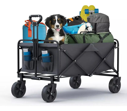 Carrito Para Compras Plegable Camping Jardin Mulltiuso Negro
