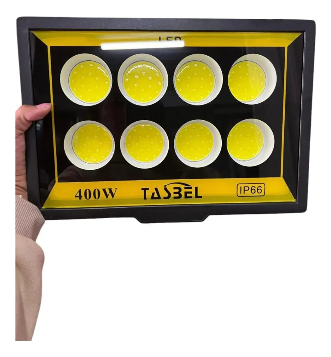 Foco Led Reflector Estadio Cob Led 400w Negro Blanco Frío