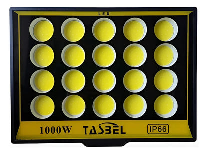 Foco Reflector Proyector Cuadrado 1000w Profesional Exterior Negro Blanco Frío